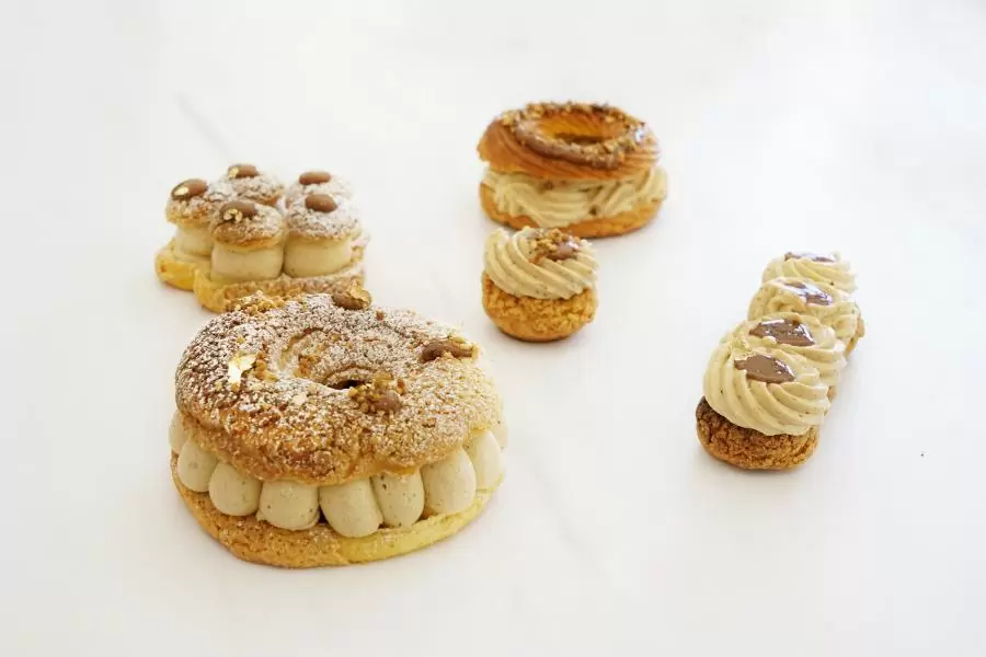 Différents choux à la crème